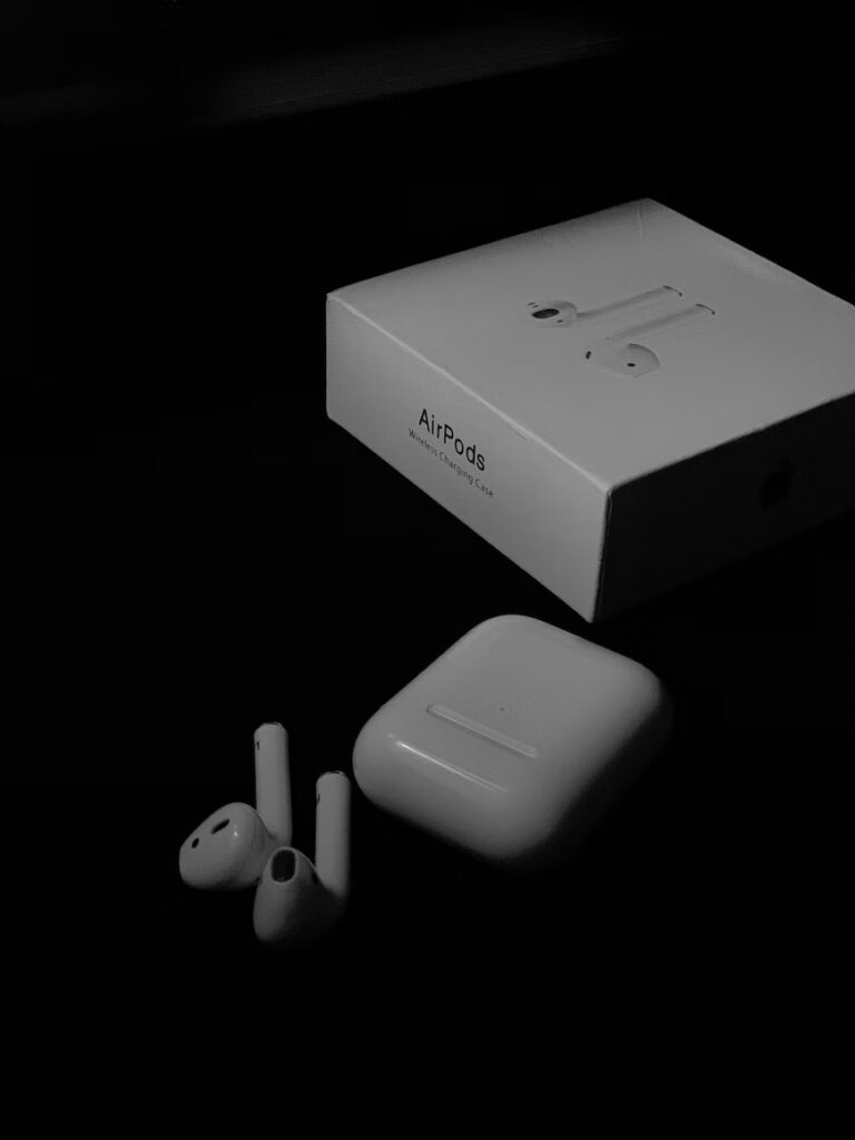 AirPods Pro 2 on a black tabel 